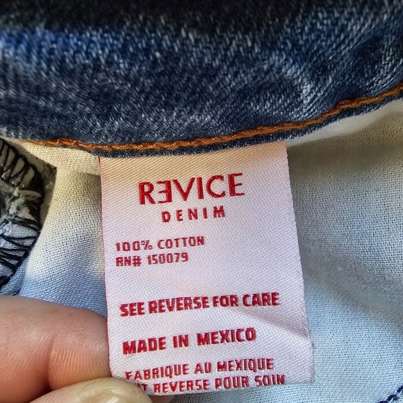 Revice Jeans Womens‎ 25 Blue Distressed Button Fly Raw Hem Straight - Picture 8 of 16